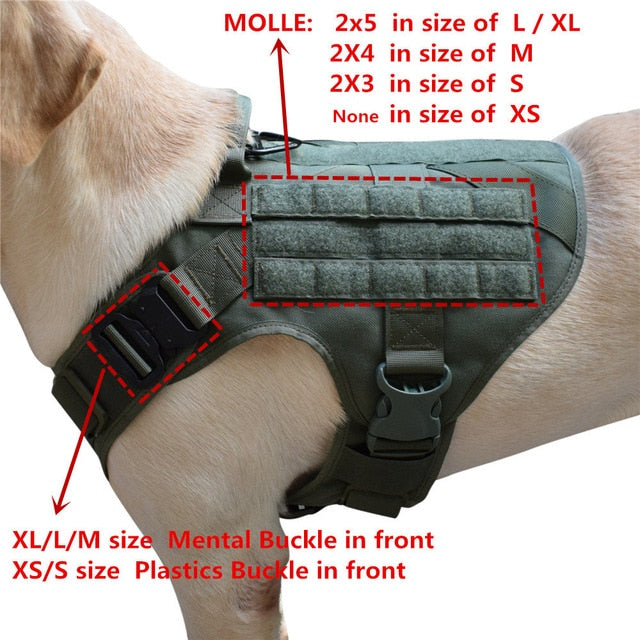 Tactical Dog Vest  K9-Harness