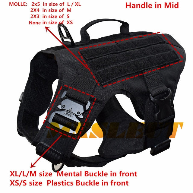 Tactical Dog Vest  K9-Harness