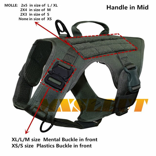 Tactical Dog Vest  K9-Harness